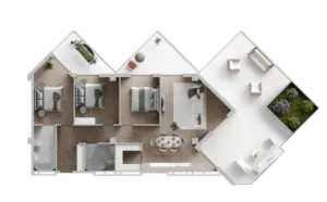 177.9 m² apartment layout