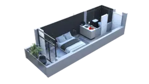 31 m² apartment layout