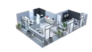 46.3 m² apartment layout